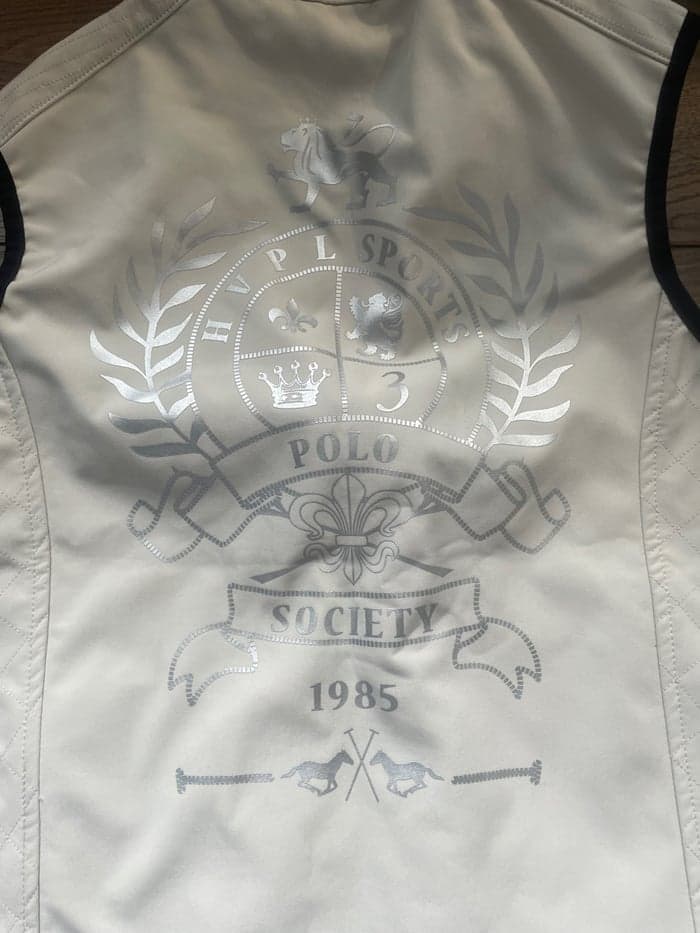 Media 3 av Beige HV Polo fleecefodrad väst storlek L