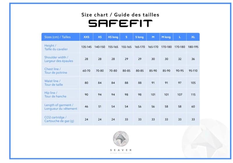 Bild 3 av Seaver safe fit air bag vest stl S TALL